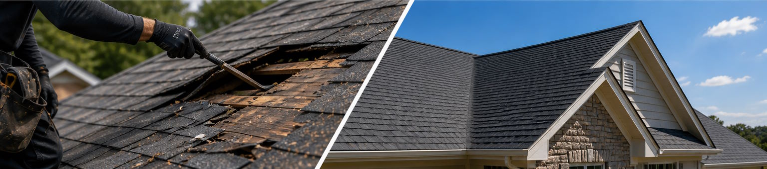 roof replacement vs. roof repair in Atlanta GA